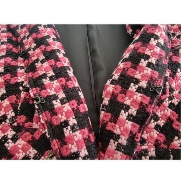 large discount ABR New York pink houndstooth blazer 12p oP71jBYD7 just for you