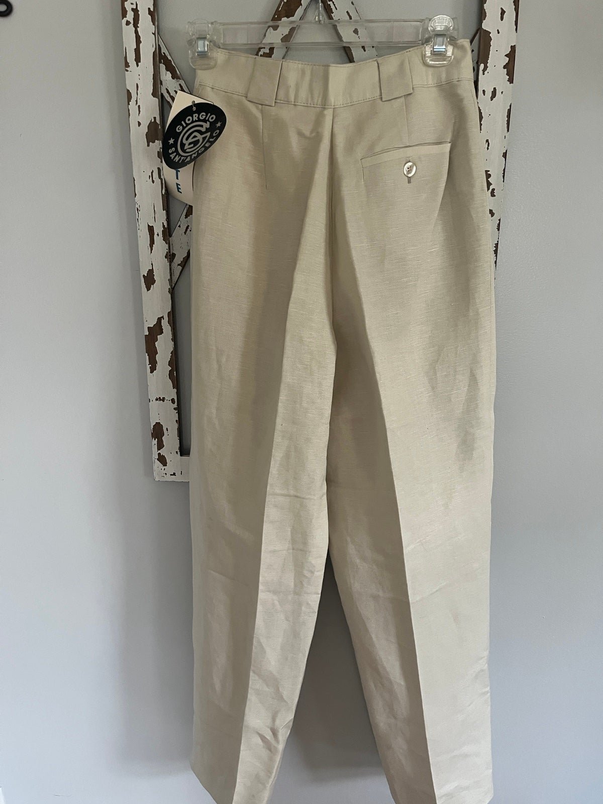 the Lowest price Giorgio Sant´ Angelo Linen Blend Woman´s Pants Pleated Lined NWT Size 6 Petite mPbEnoJXn Fashion
