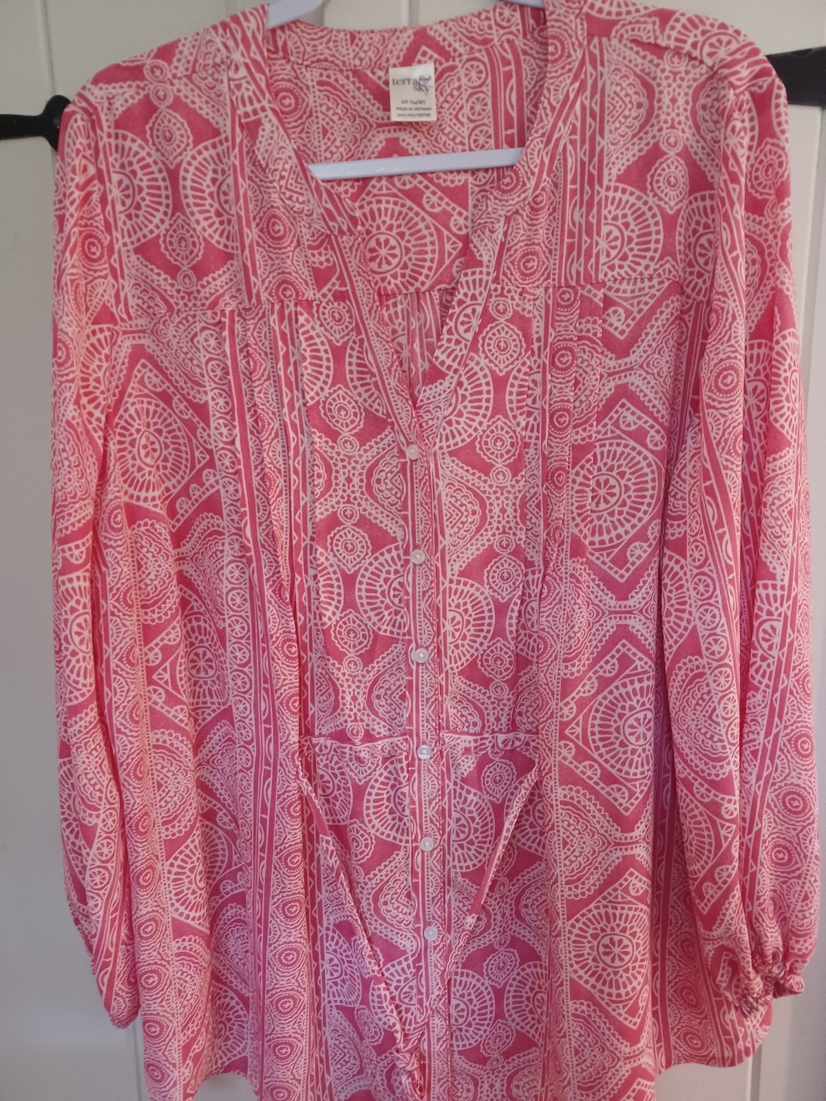 Beautiful terra and sky Woman´s Pink / Coral  Tunic Top / Blouse j1cefFvHU Online Shop
