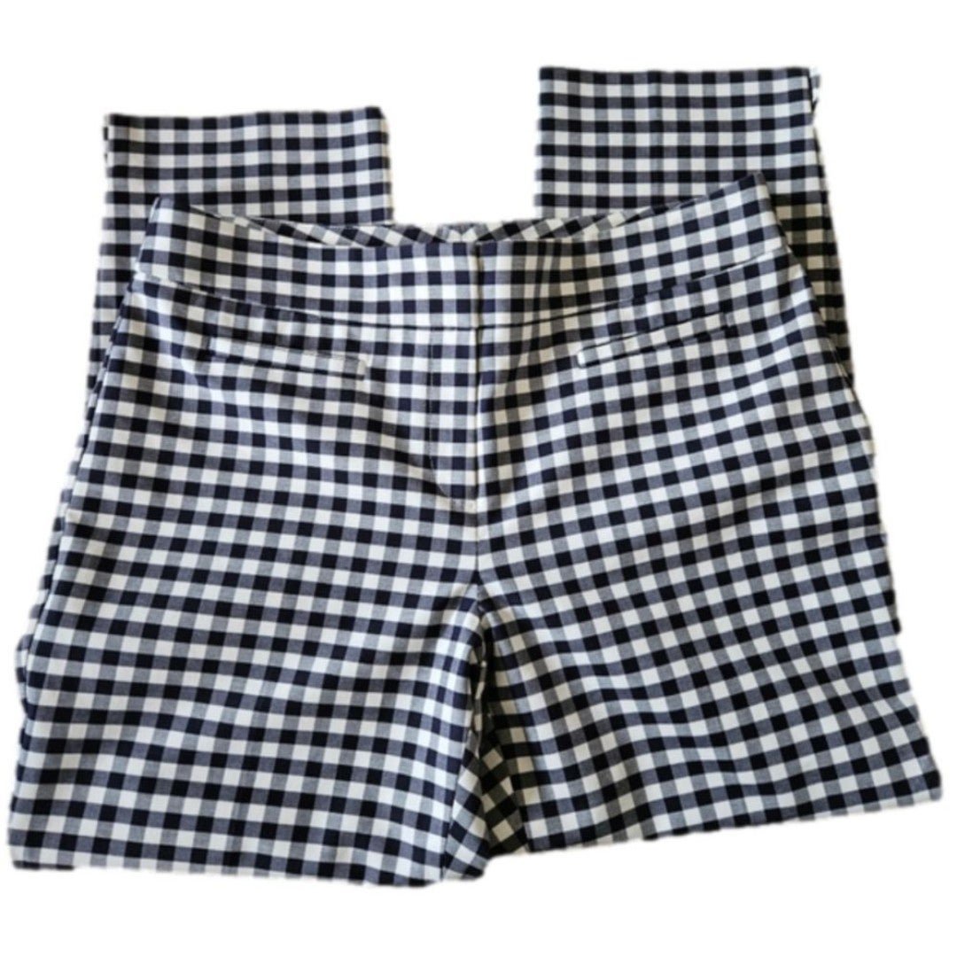 Discounted Ann Taylor Navy Gingham Kate Cropped Leg Chino Style Pants-Size 8 pNKrDgpmO US Sale