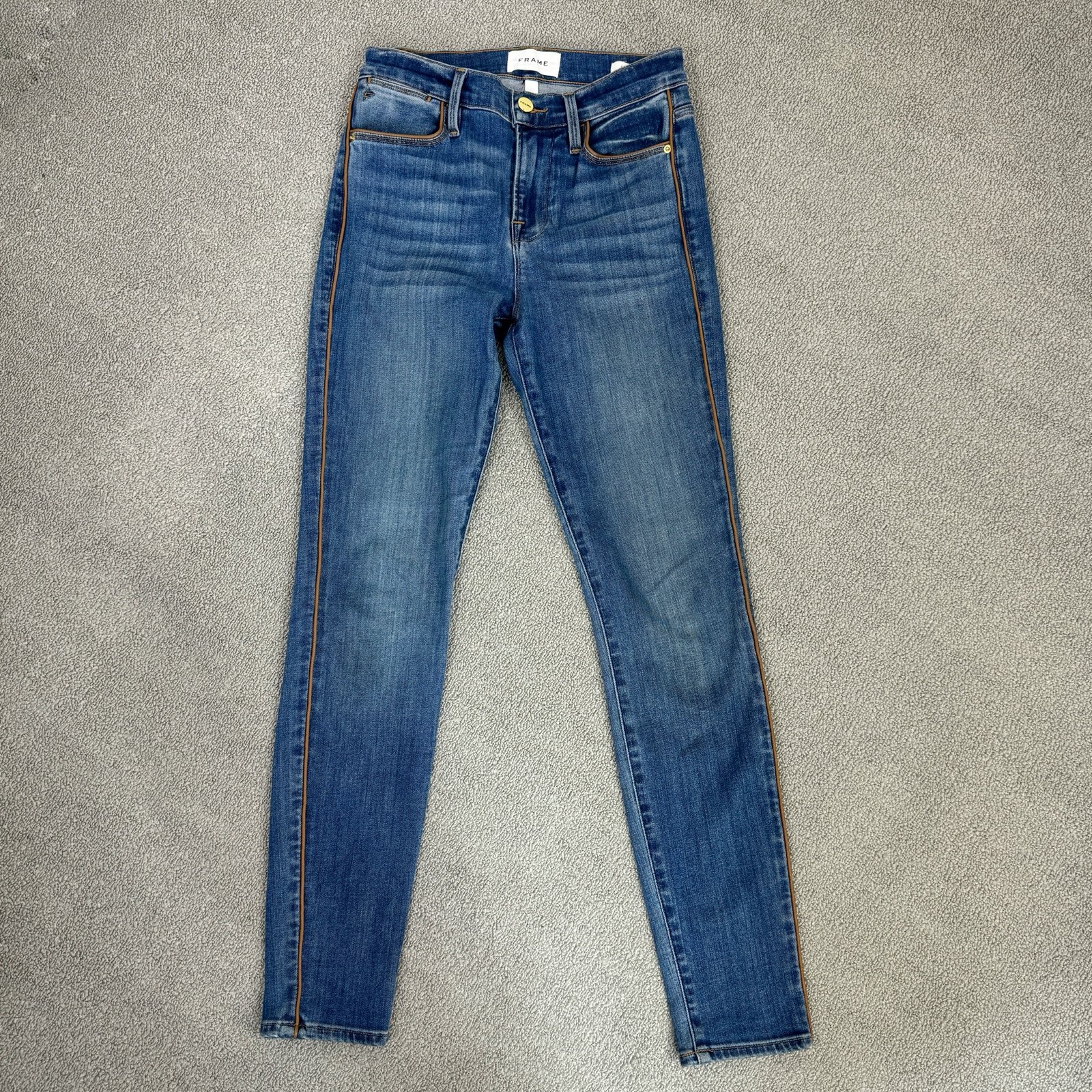 Buy Frame Denim Le High Skinny Side Seam Piping Bonhill Jeans Blue Size 25 jYoy8Sk0q hot sale
