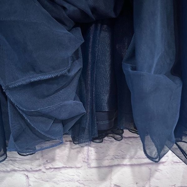 Fashion Torrid Blue Tulle Mesh Midi Skirt Size 00 Medium IDCLFXmTm no tax