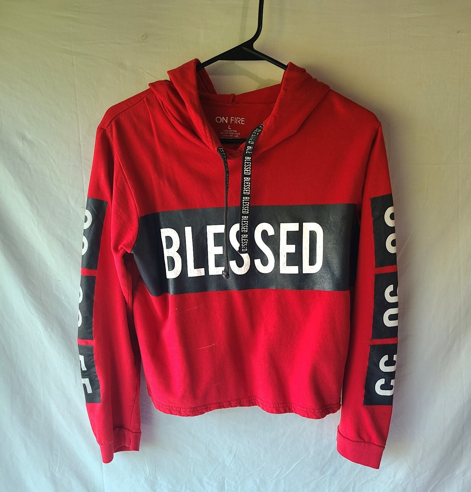 Wholesale price Red cropped hoodie piXL6I89J Great