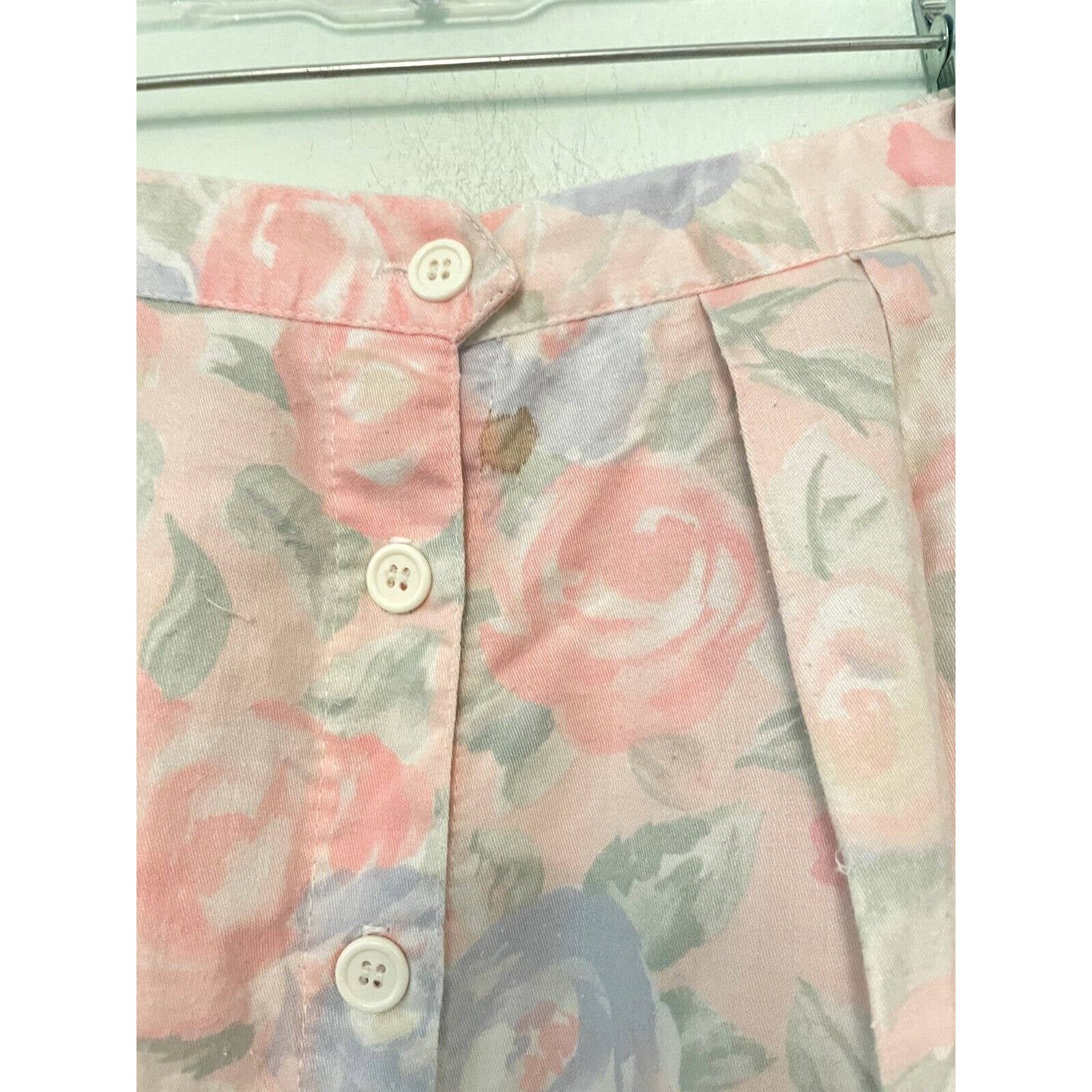 Fashion Diane von Furstenberg Midi Skirt Womens M Floral Button Cottagecore Prairie VTG pPpf9AVtC Low Price