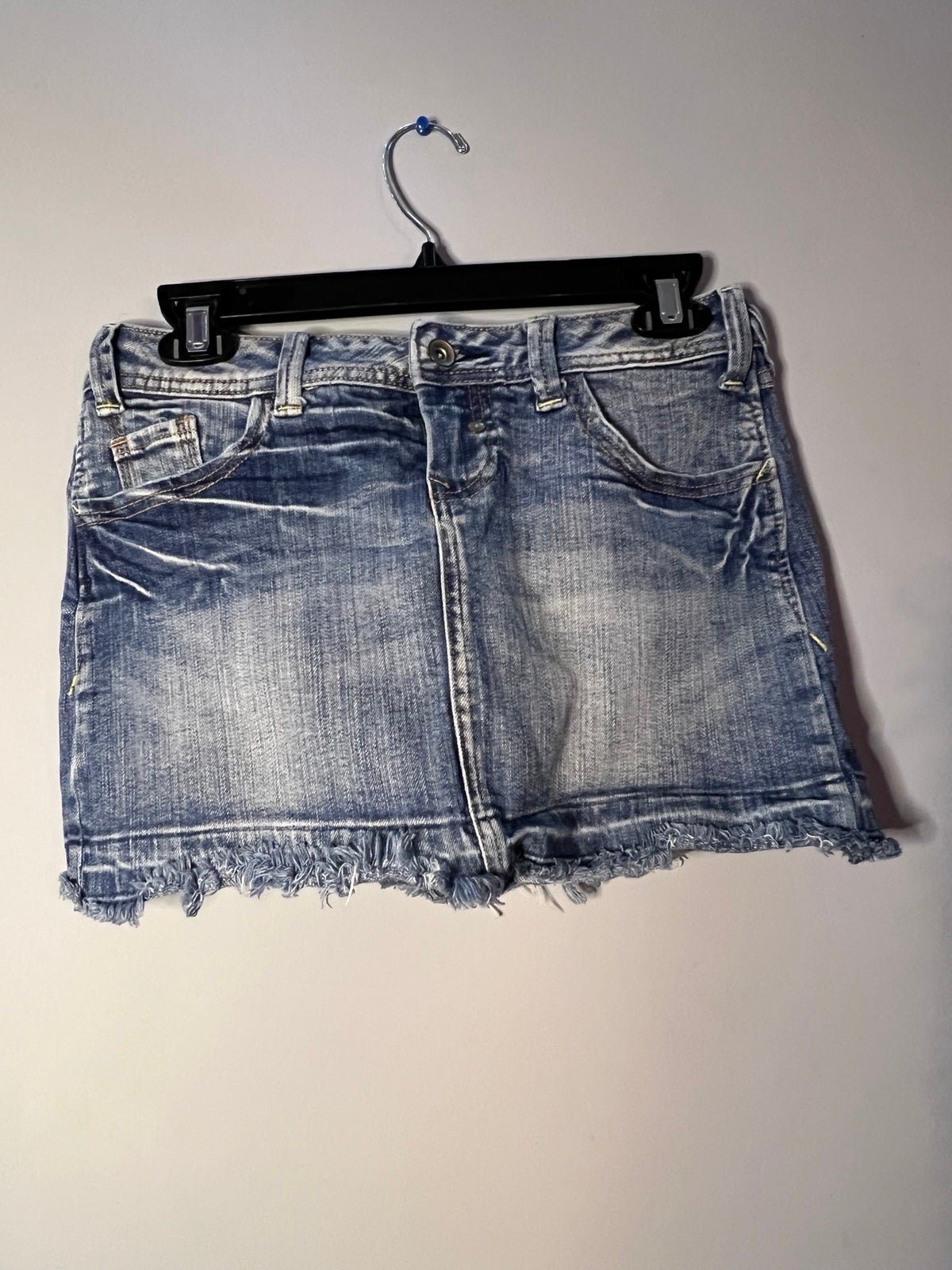 Elegant No Boundaries Y2K Faded Wash Jean Skirt Sz 5 (2