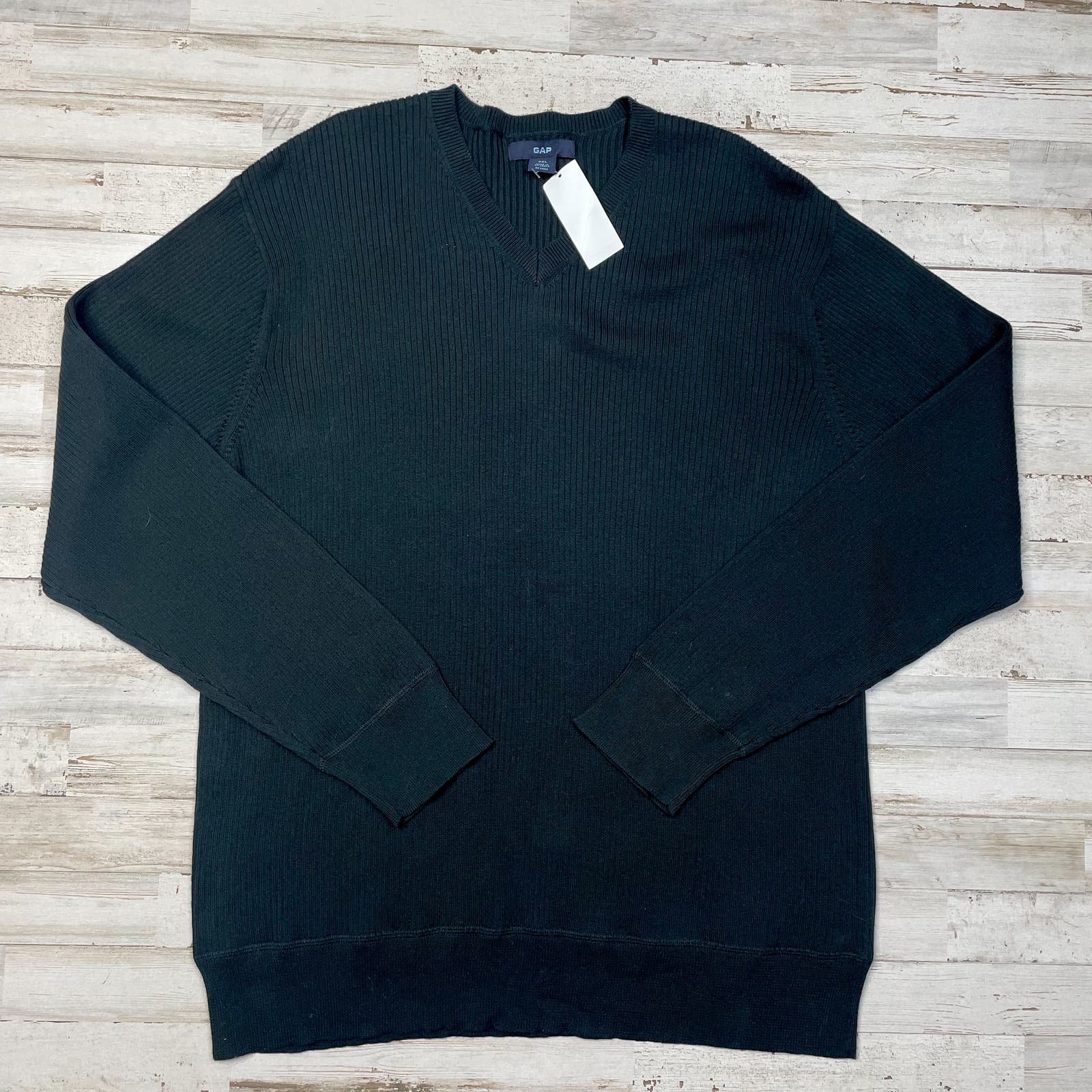 The Best Seller Gap Black 100% Cotton LS V Neck Sweater