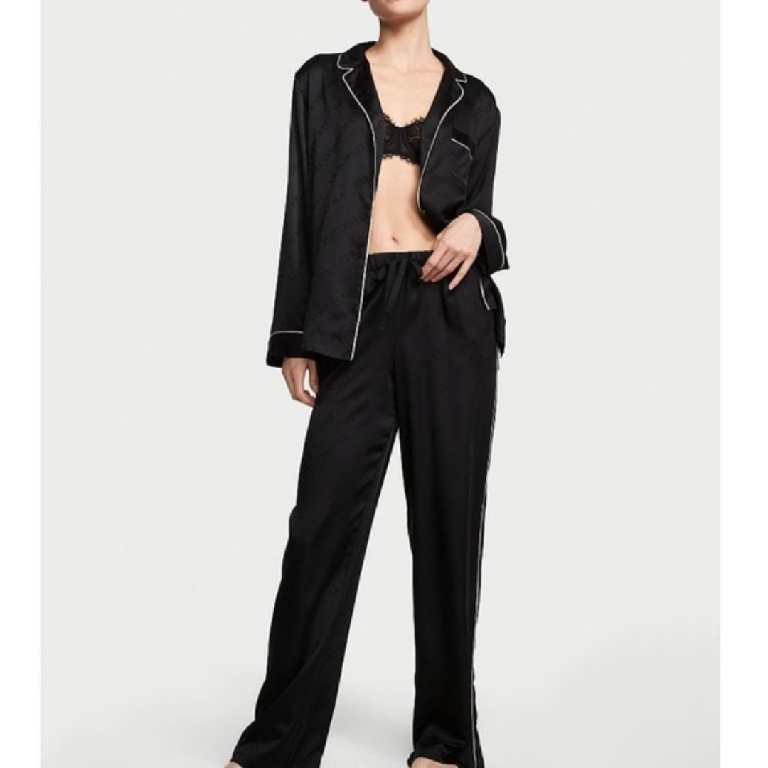 Wholesale price Victoria’s Secret Satin Long Pajama Set Jt2LOm3I8 Discount