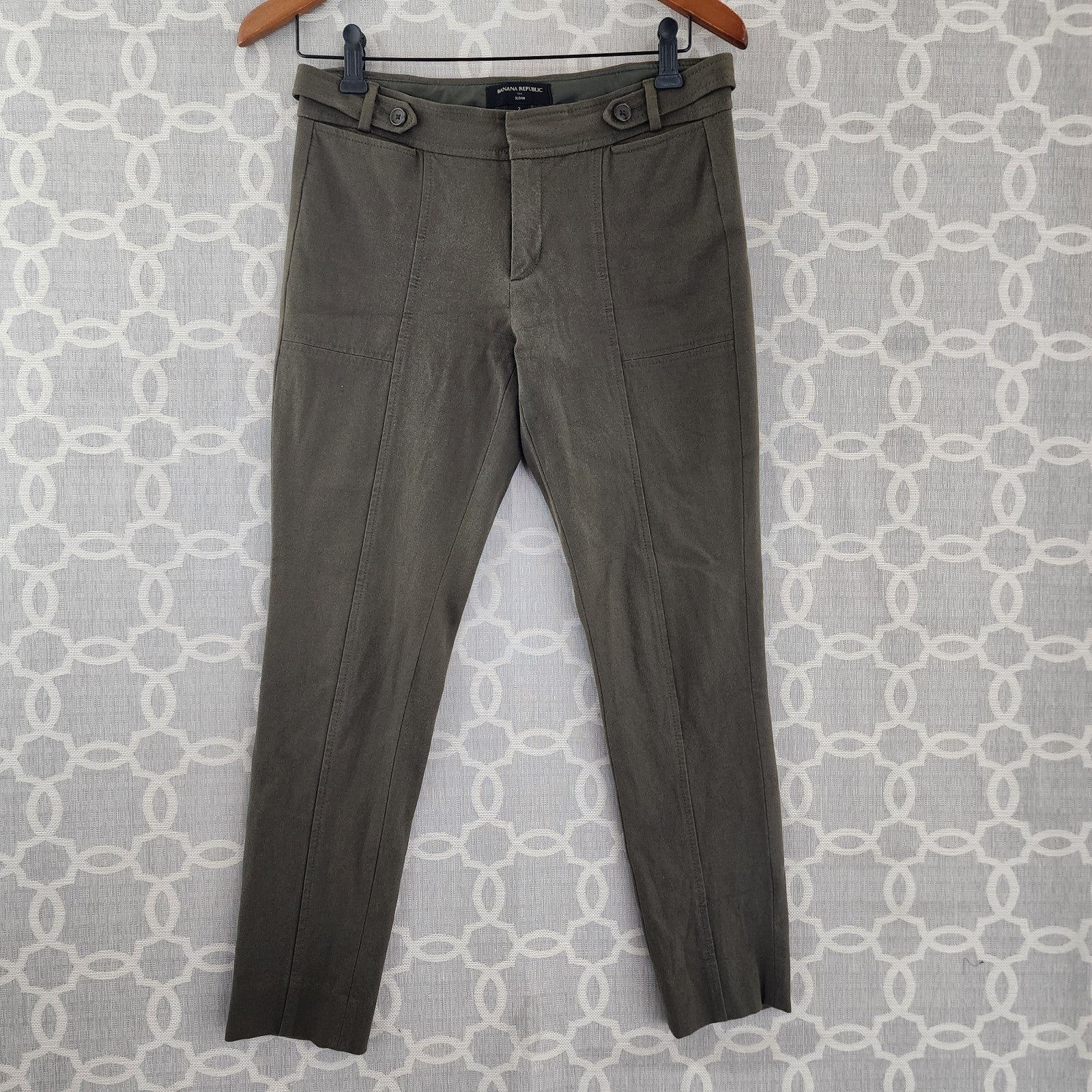 Personality Banana Republic Sloan Army Green Slim Leg Pants Women´s 2 NciuHqOXP Fashion