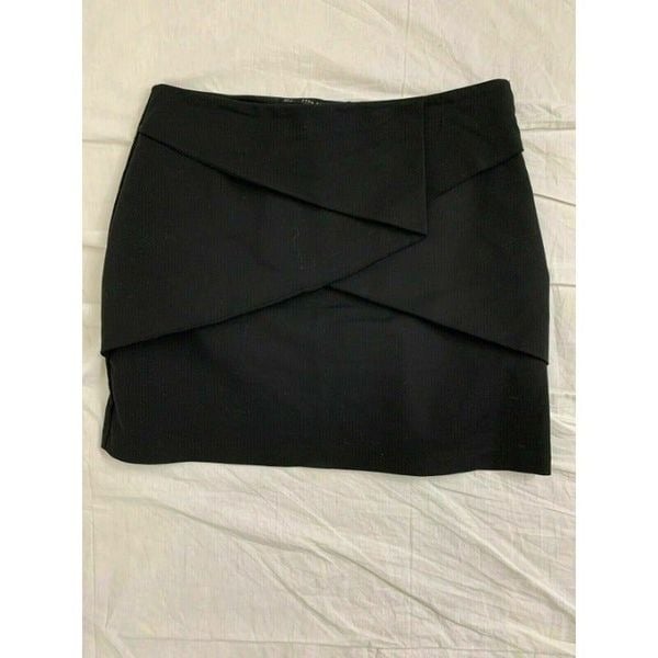 save up to 70% Zara Womens Solid Black Mini Skirt Small
