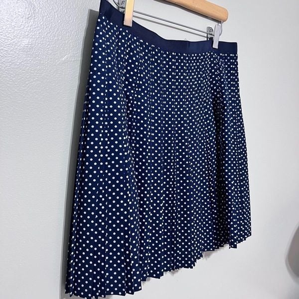 Beautiful J. Crew Stitched Down Grid Dot Pleated Skirt Size 4 jSllhiIo1 Great