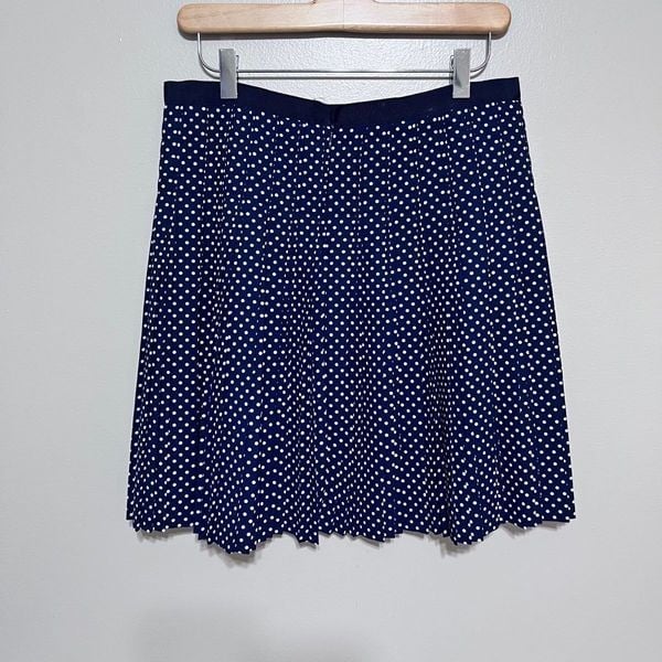 Beautiful J. Crew Stitched Down Grid Dot Pleated Skirt Size 4 jSllhiIo1 Great
