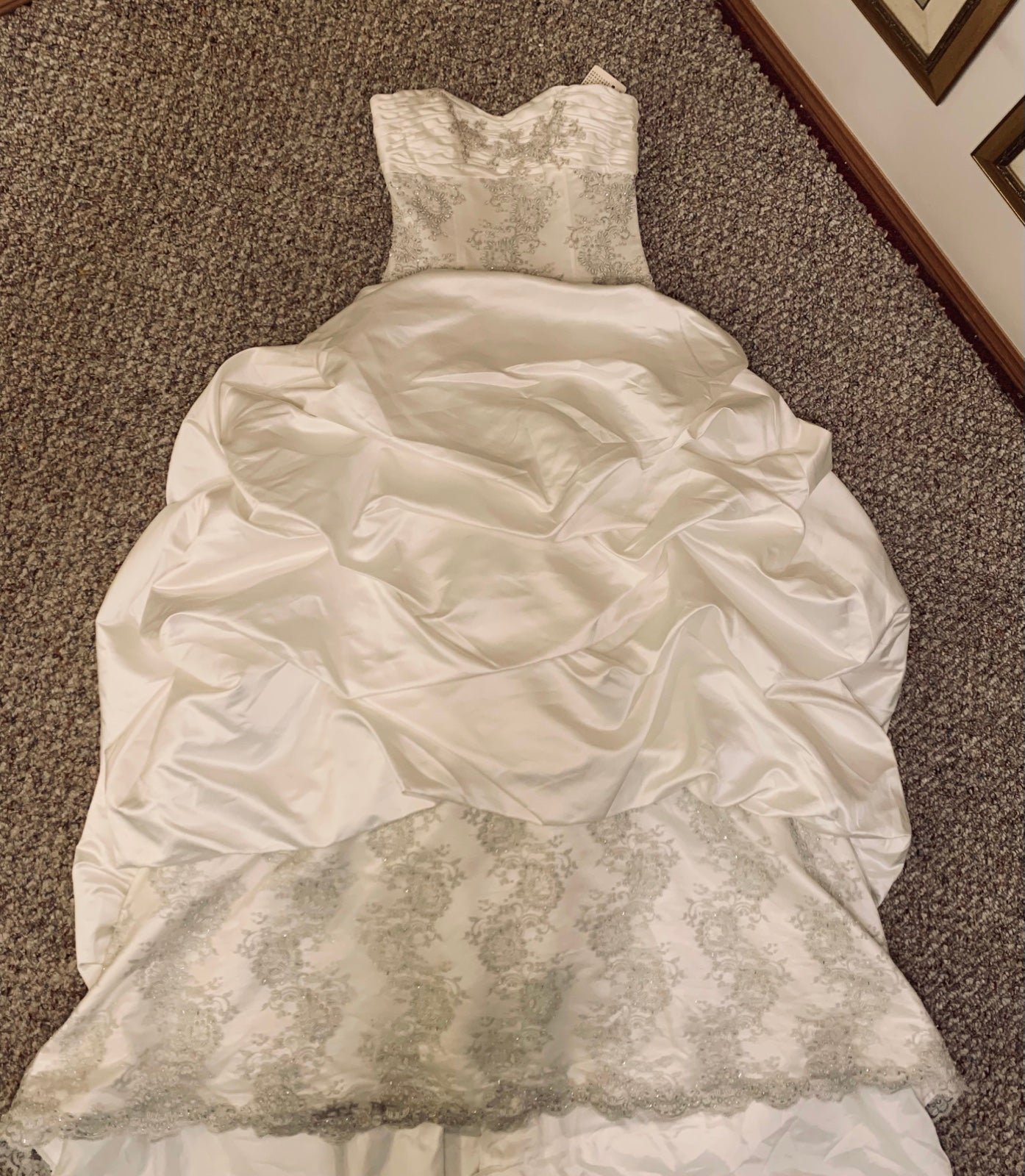 large discount NWT ivory strapless ball gown wedding dress IeiME7IsO for sale