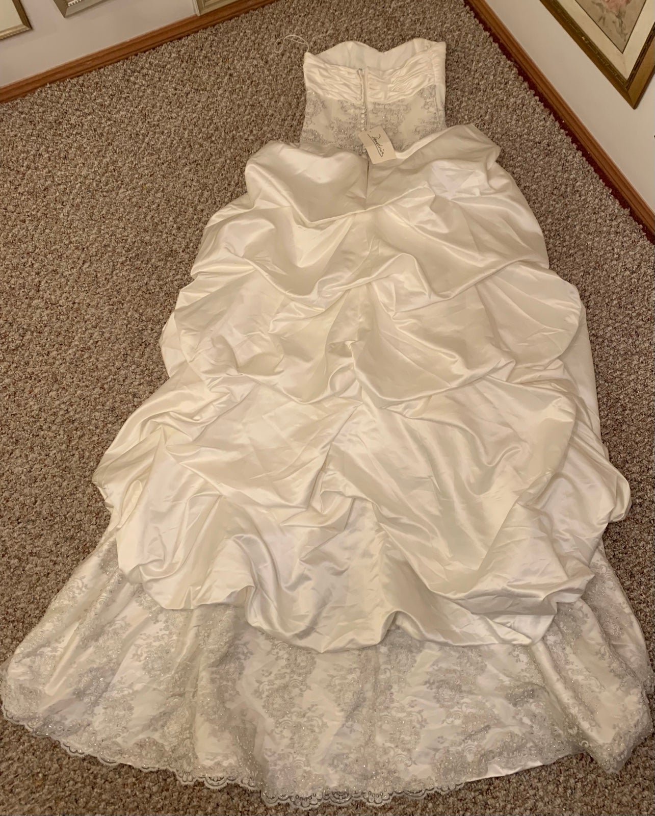 large discount NWT ivory strapless ball gown wedding dress IeiME7IsO for sale