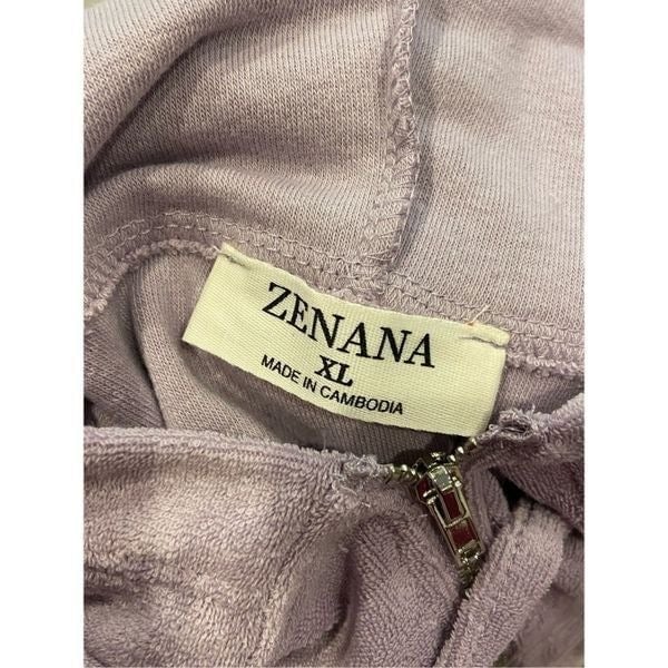 Simple Zenana purple/lavender zip up hoodie and short outfit size XL NyzVk6C0n Novel 