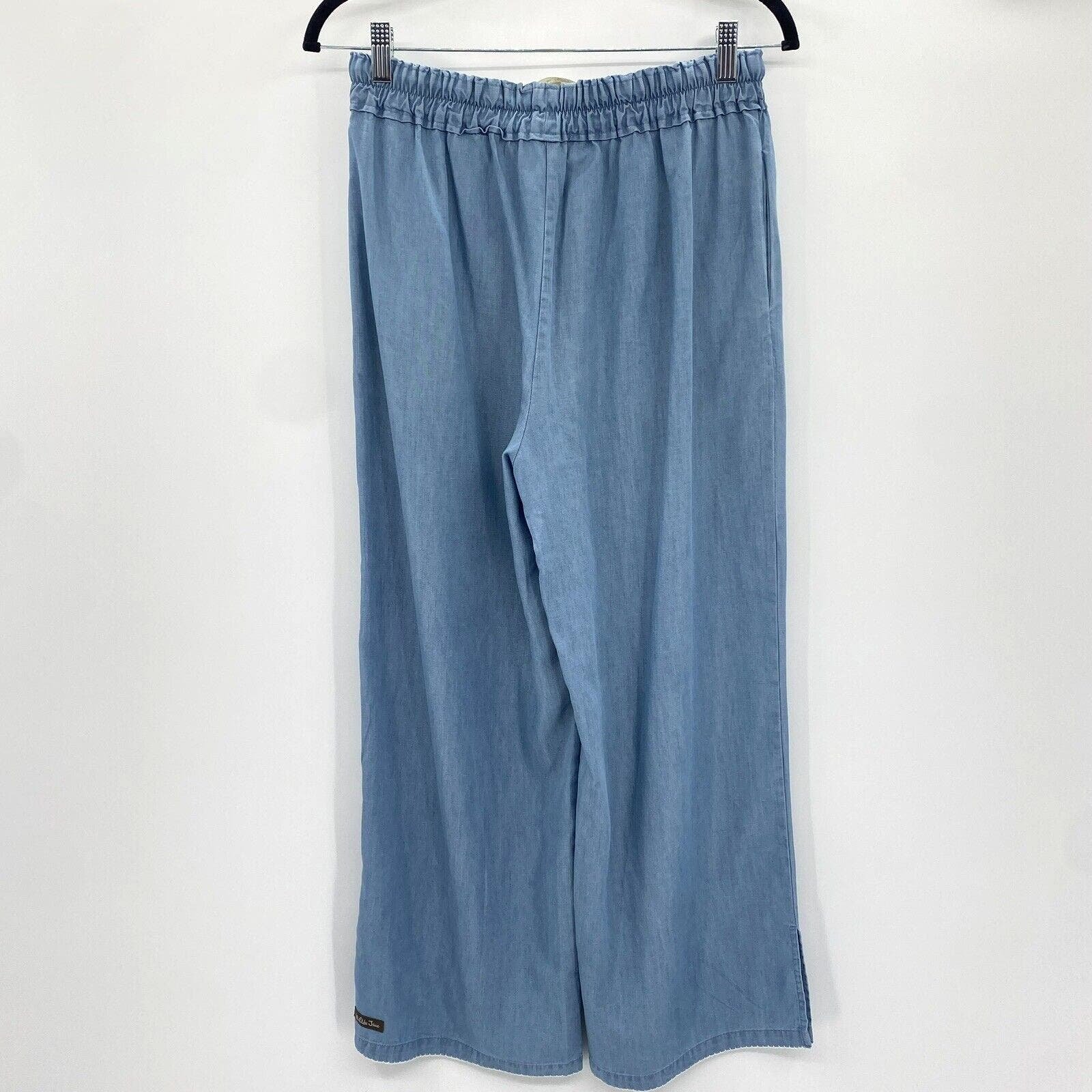 good price Matilda Jane Women´s On The Shore Cropped Chambray Pants Size S Blue Pull On oMBtr5lUs Zero Profit 