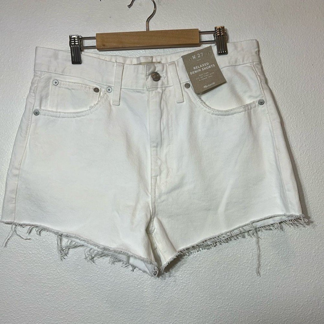 Authentic NWT Madewell Relaxed Denim Shorts Size 27 haOJCMTtr Counter Genuine 