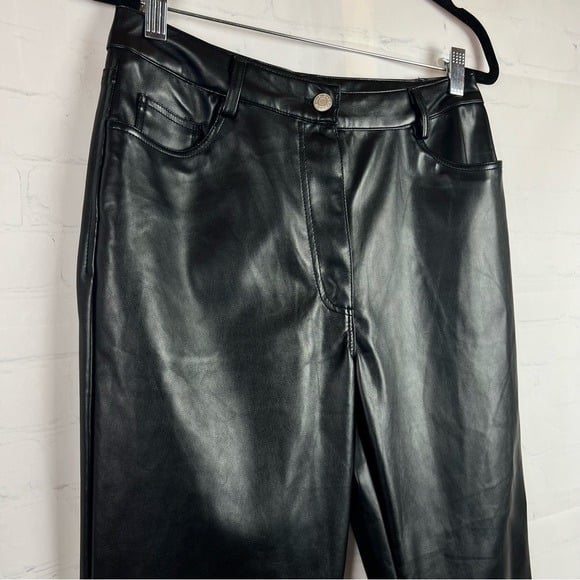 Amazing Crescent Women’s Majorie Vegan Leather Pants Like New Size Medium i5U807fdK Online Exclusive