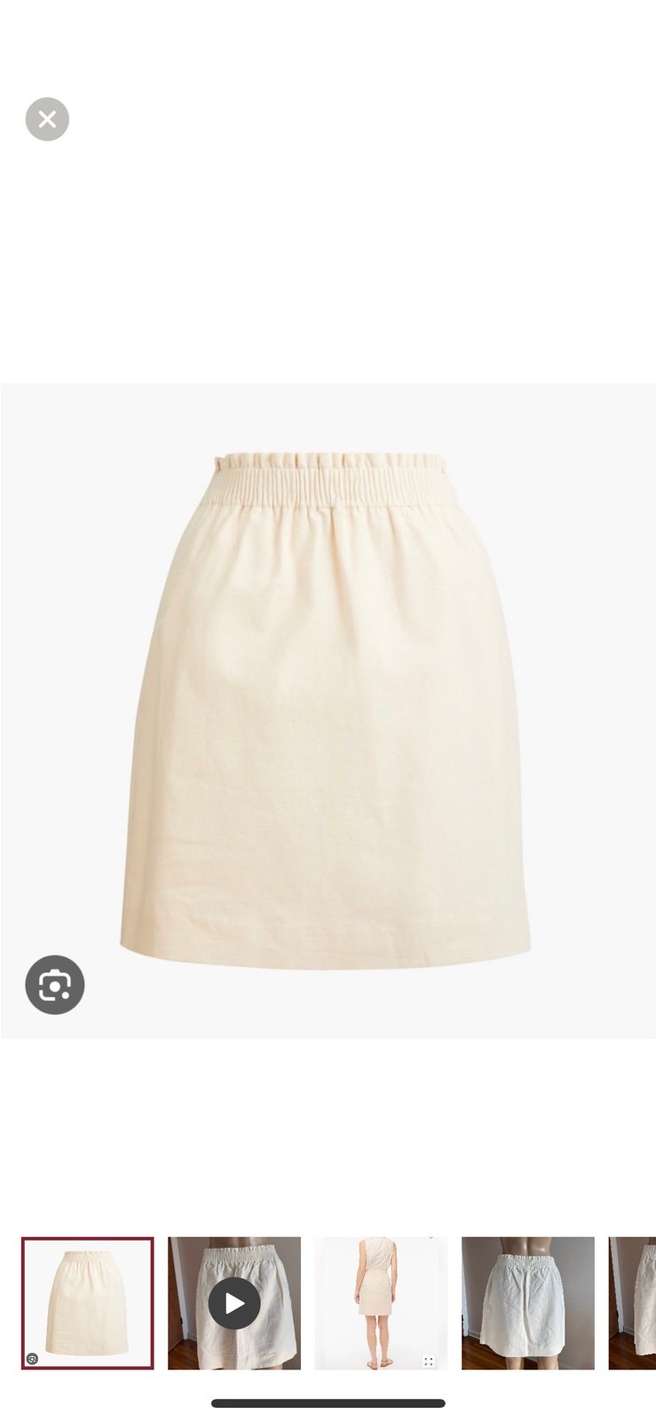 Buy J.Crew Linen-cotton blend skirt Size 8 mfi557oLD On