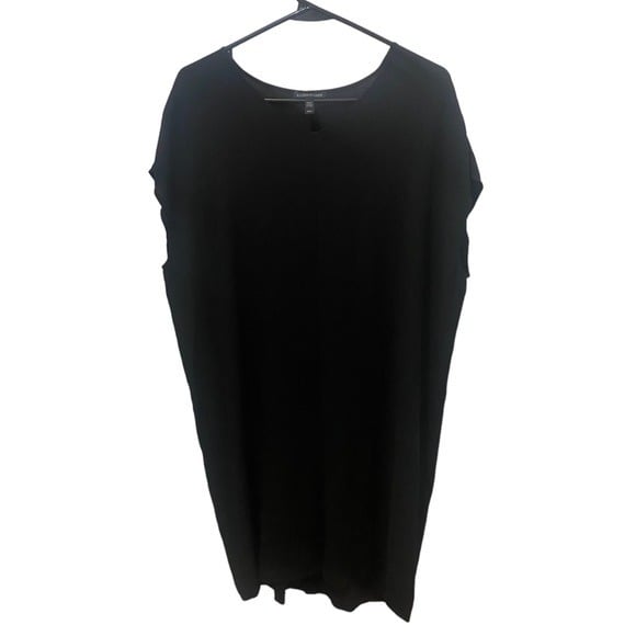 large selection Eileen Fisher Black 100% Silk Dress Poj