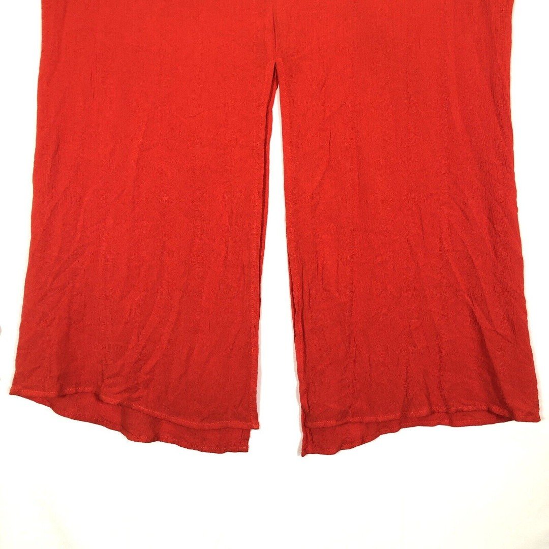 Comfortable ICHI Marrakech Stretch Waist Maxi Skirt Size Lg Dual Split Seam Poinciana Red hjFW7HsPD Fashion