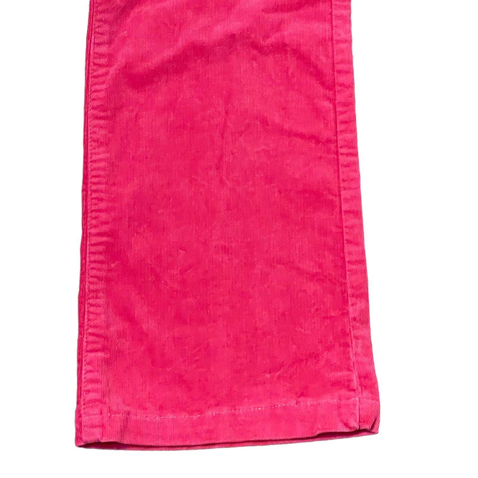 Stylish Express Fuchsia Pink Corduroy Cord Ankle Straight Leg Pants Stretch Women Size 0 oJ6OL9Pyx New Style