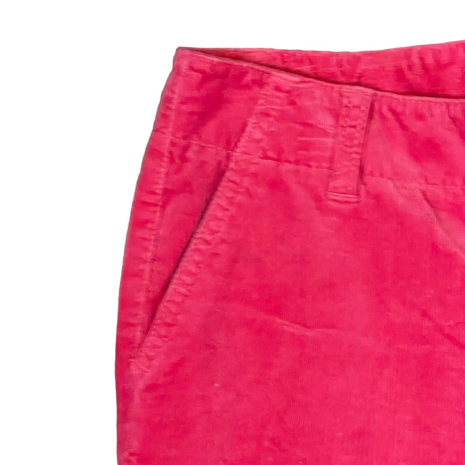 Stylish Express Fuchsia Pink Corduroy Cord Ankle Straight Leg Pants Stretch Women Size 0 oJ6OL9Pyx New Style