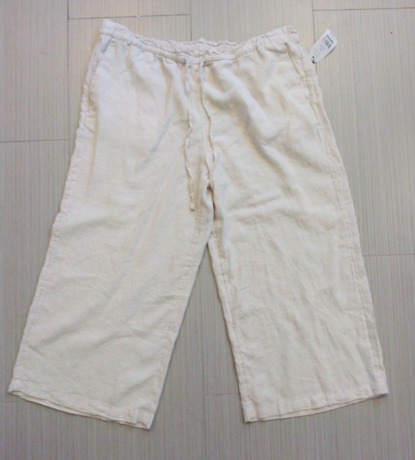 big discount NWT Women´s Linen Pants Mid Rise Crop