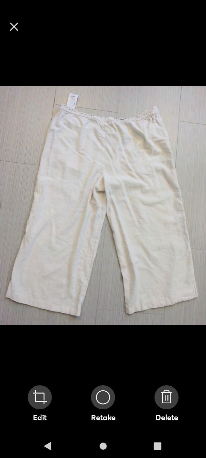 big discount NWT Women´s Linen Pants Mid Rise Cropped Length Ntn4YZTU2 US Outlet