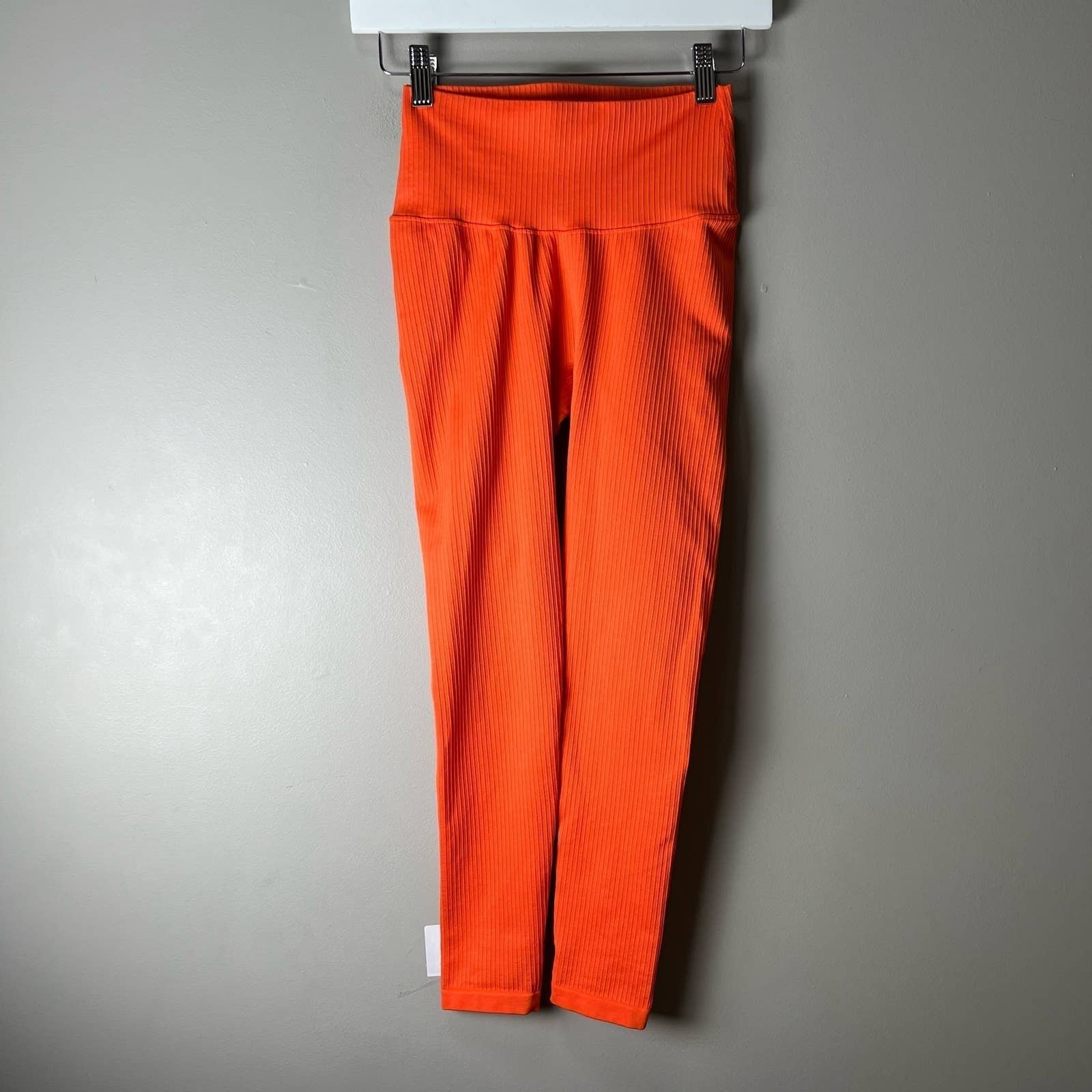 large discount Balance Athletica orange linear leggings