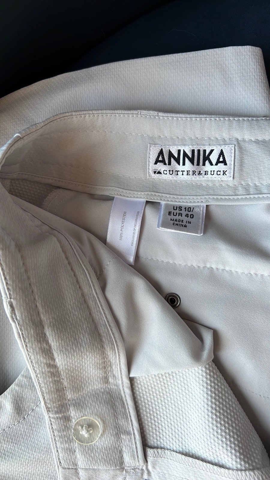 large selection ANNIKA Cutter & Buck knee length women’s Bermuda golf shorts, white/grey size 10 HOf60UmyI Everyday Low Prices