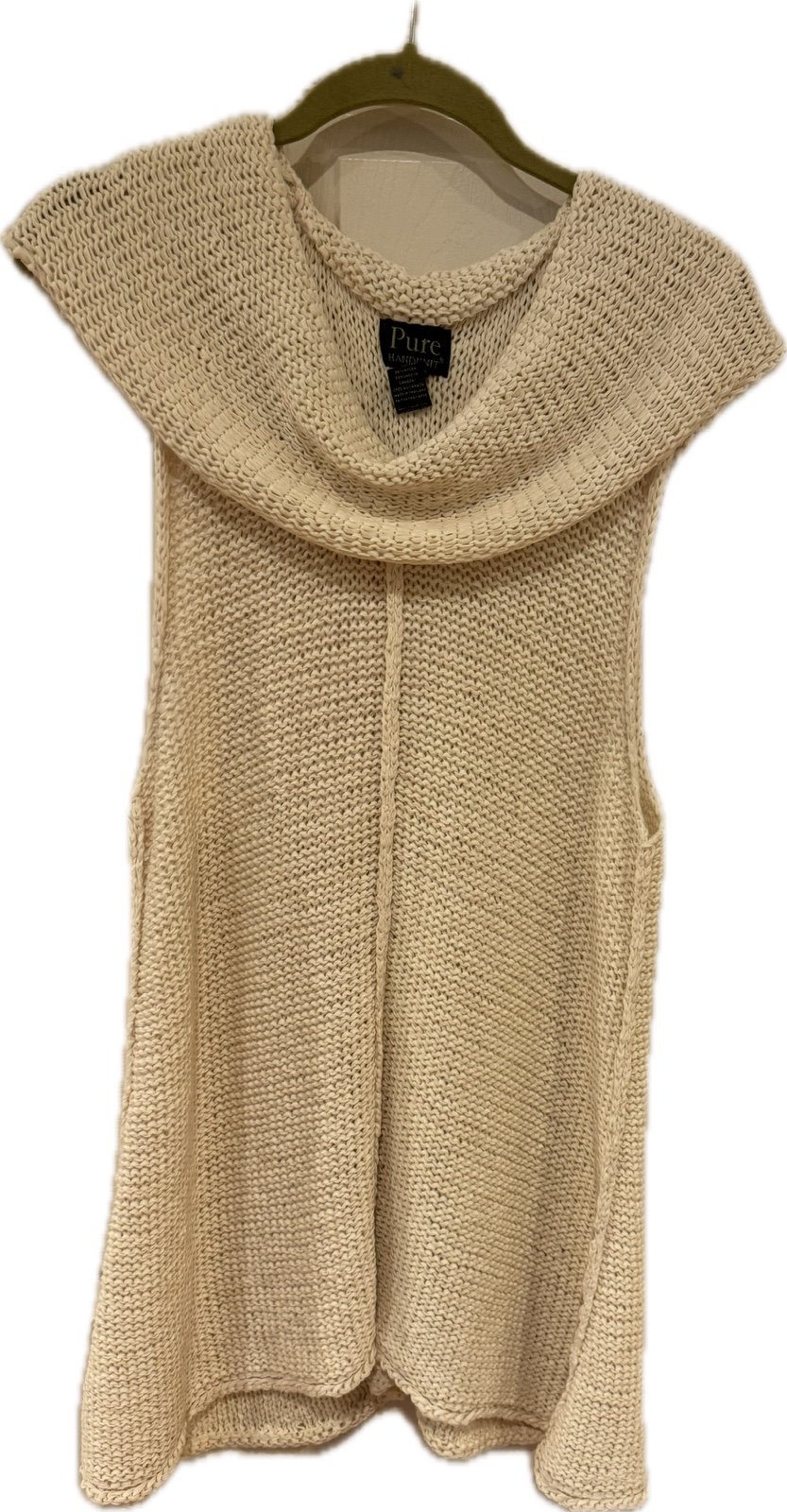 where to buy  Women’s size medium/large PURE Handknit cream cowl neck sweater FJA6c3uP8 hot sale