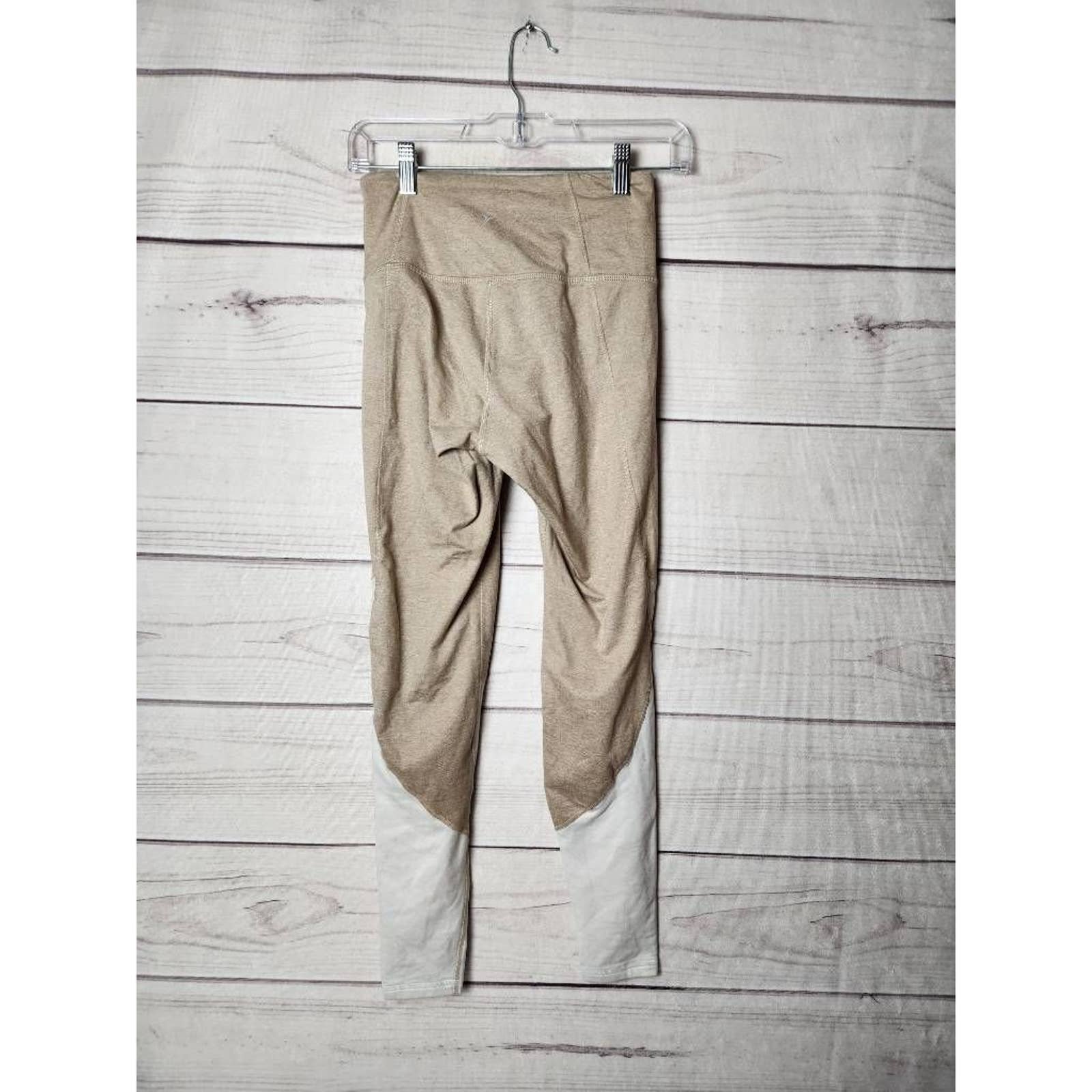 reasonable price Old Navy Active Womens Cozecore Cropped Leggings Beige High Rise Color Block S GbRTPqre8 Factory Price