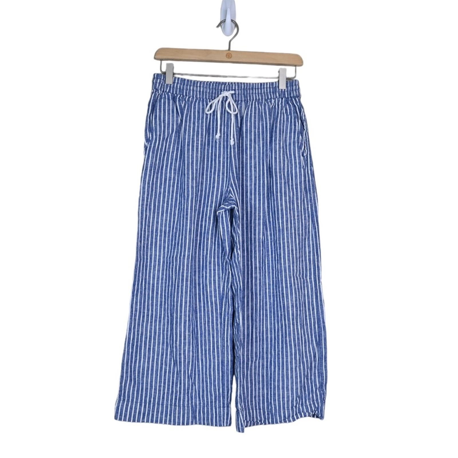 Discounted Beachlunchlounge Womens S Margot Drawstring Striped Linen Blend Pants mKvt7Eqgy Outlet Store
