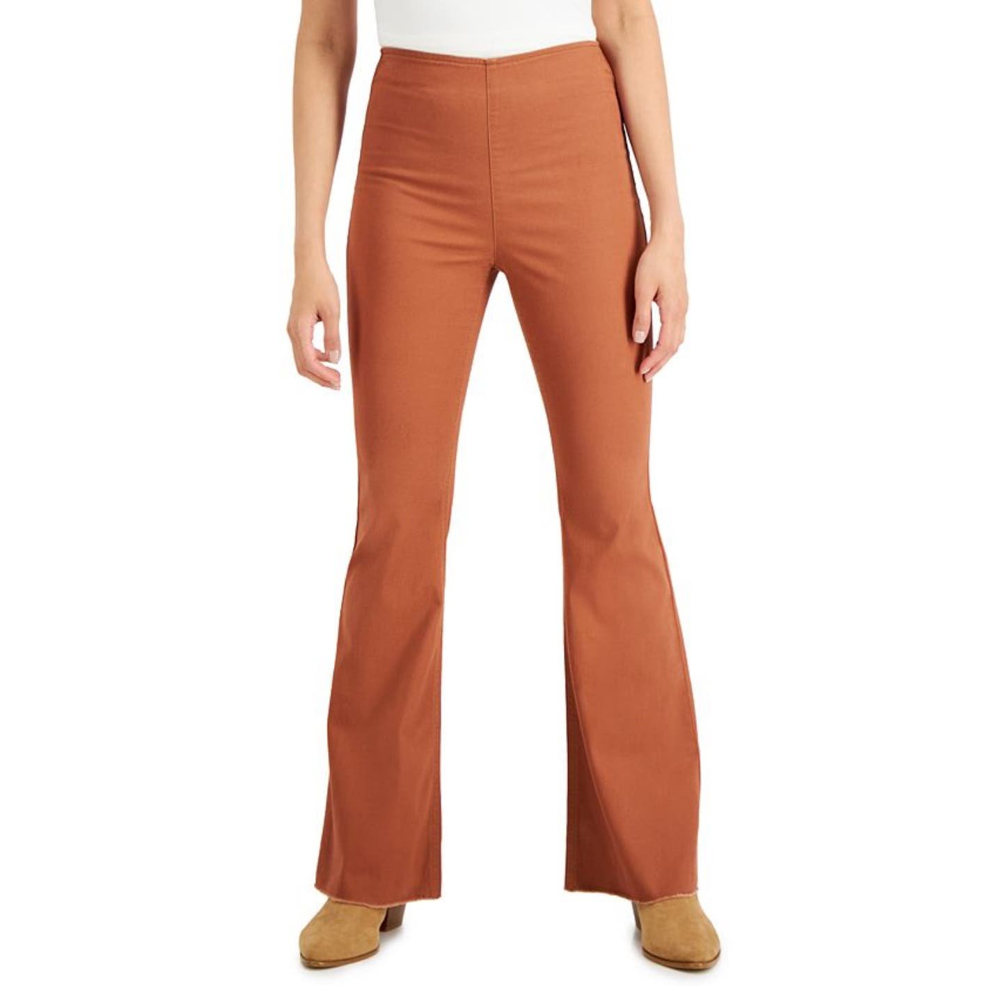 Factory Direct  Tinseltown Women´s Plus Brown Pull On High Rise Flare Pants 18W NWT MGZz4GQFz just buy it