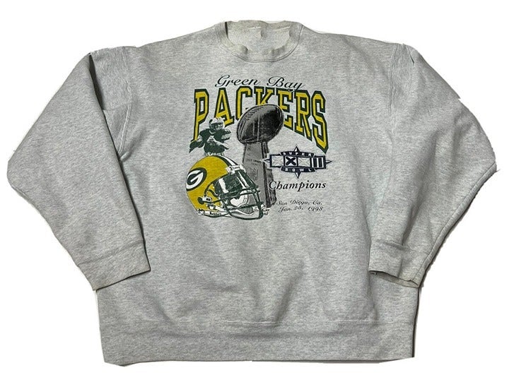where to buy  Retro 1998 Green Bay Packers Football Nfl Champions Sweatshirt Favre fLdxlCXtl Fashion