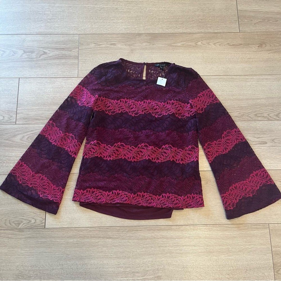 Special offer  NWT Banana Republic Pink Striped Lace Li