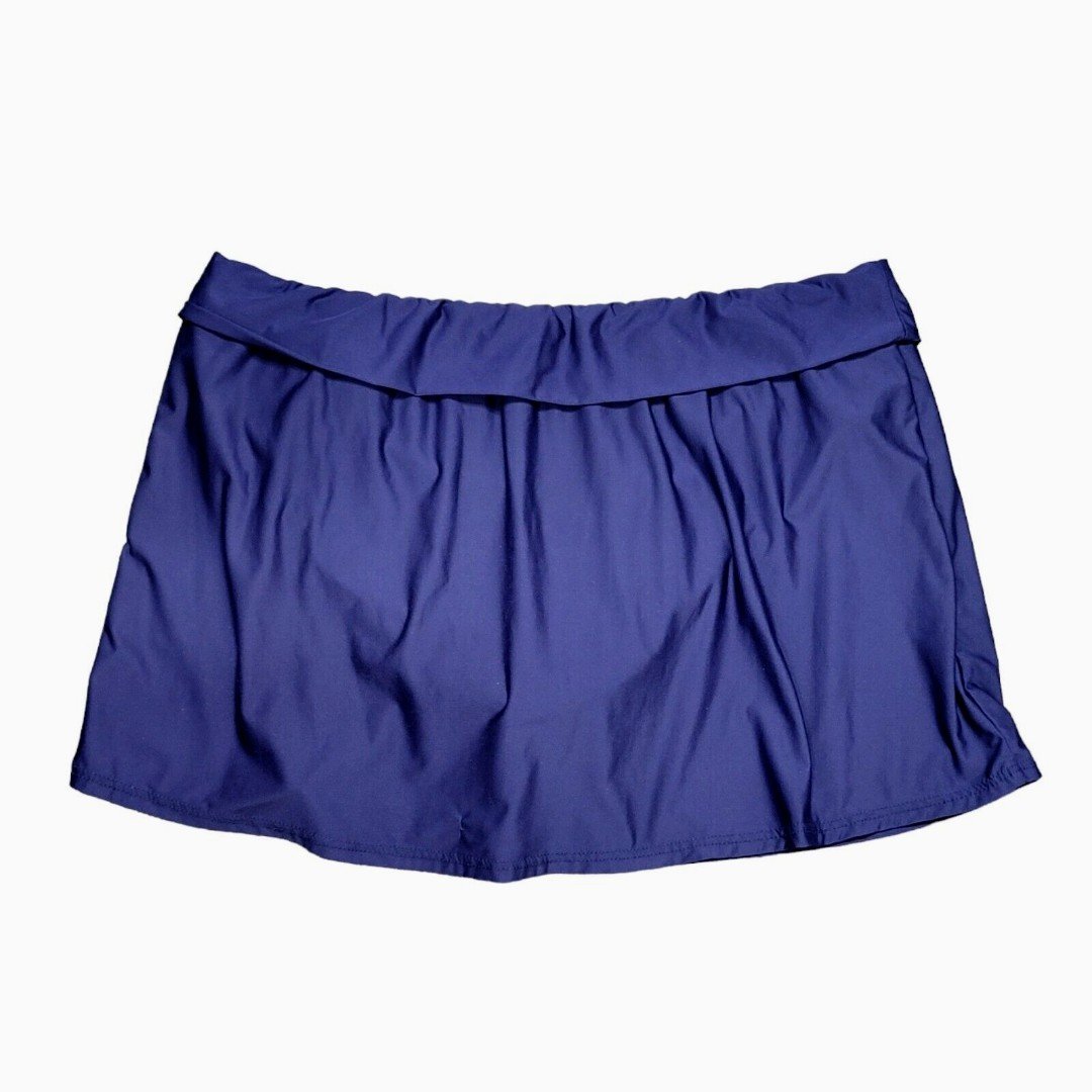 Stylish Alex Marie Women Navy Blue Size 8 Swim Skort Skirt Brief Attached MR51kxgPq Buying Cheap