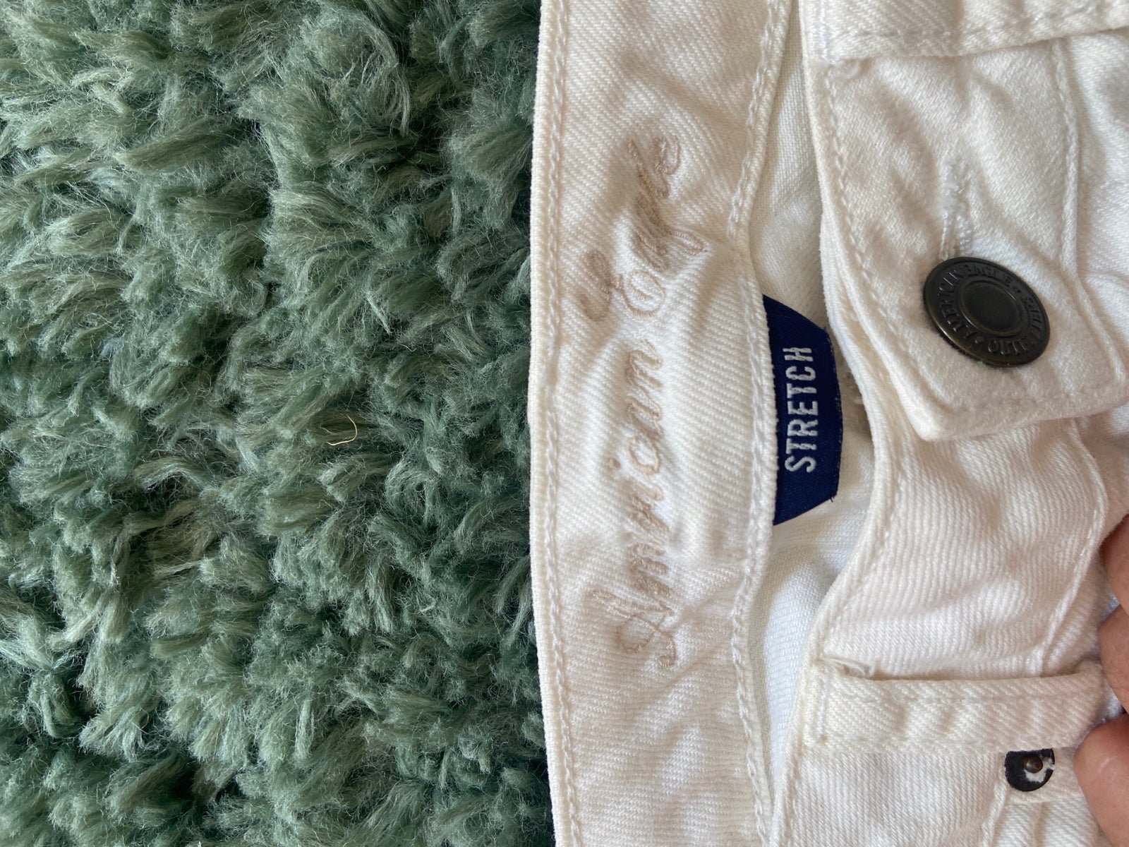 Personality Size 4- White American Eagle bootcut jeans with beige detail. mOfgfLu1u hot sale