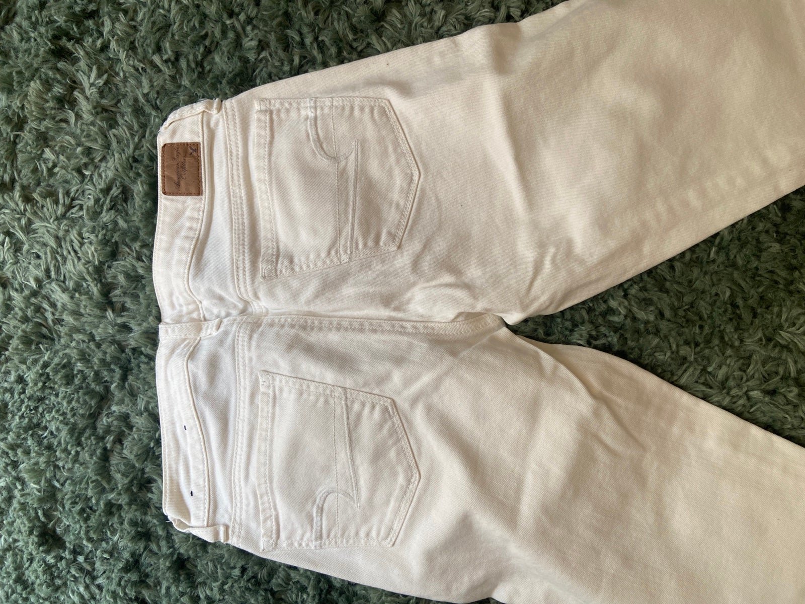 Personality Size 4- White American Eagle bootcut jeans with beige detail. mOfgfLu1u hot sale