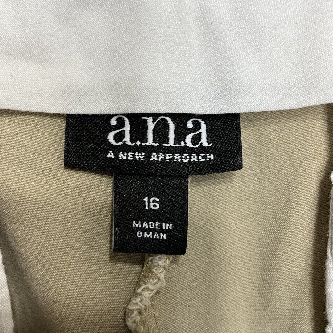 Fashion a.n.a. A New Approach Chino Crop Pants Womens Stretch Tan Khaki Size 16 OTeyCQtik US Outlet