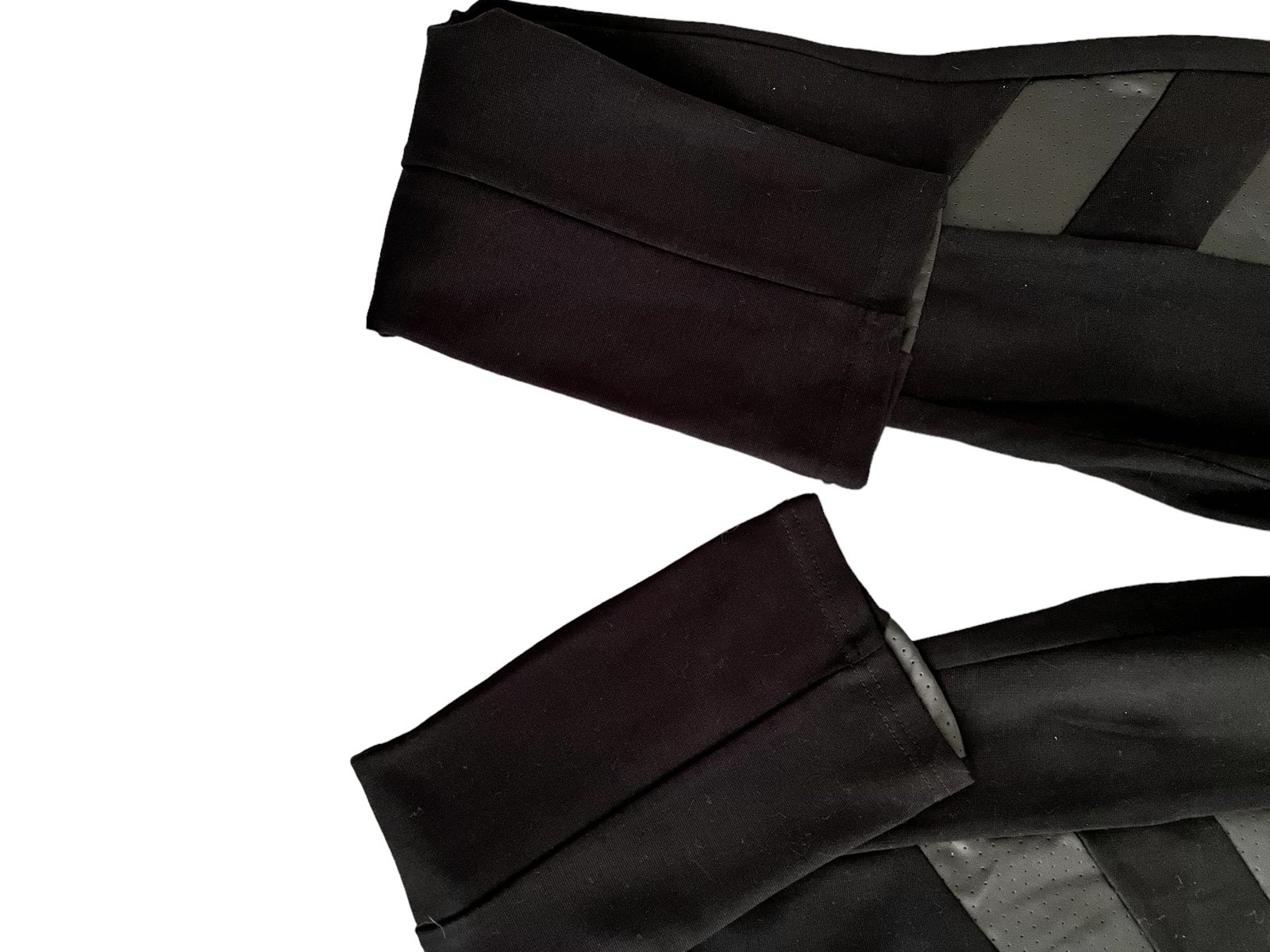 high discount Black Leggings with Vegan Leather Accents Size Medium mINu5x2iR on sale
