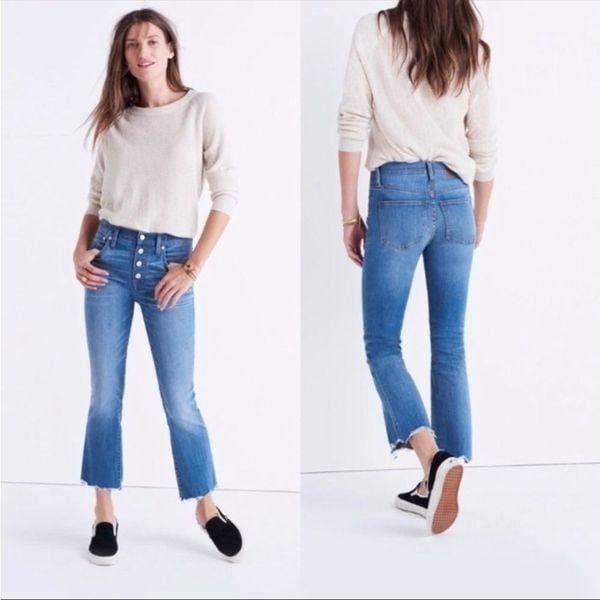 high discount Madewell Cali Demi Boot Chewed Hem Jeans h4xJ7KZhS on sale