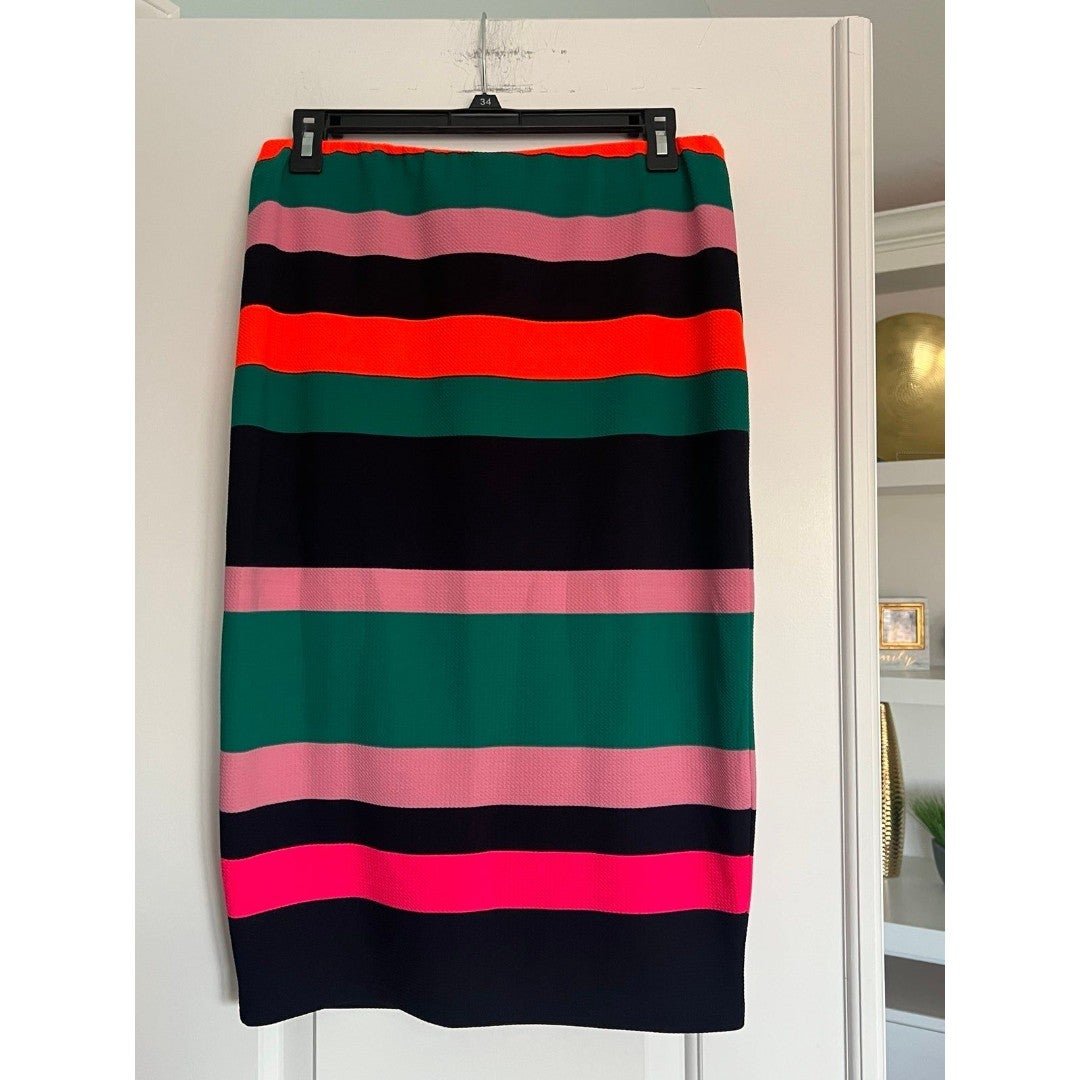 Stylish Noisy May Colorblock Striped Skirt Casual Size Large fT2oyUbTG Discount