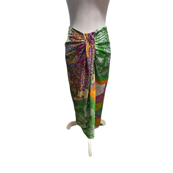 Stylish Zara Floral Paisley Silk Skirt Size XS GhUpp3OLD Online Shop