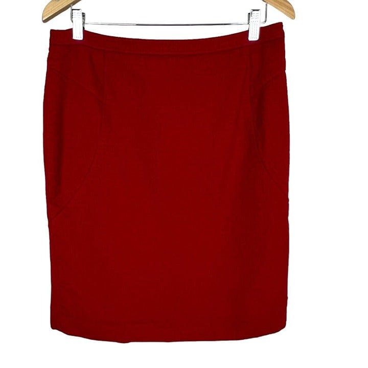 large selection Ann Taylor Pencil Skirt Womens 12 Red B