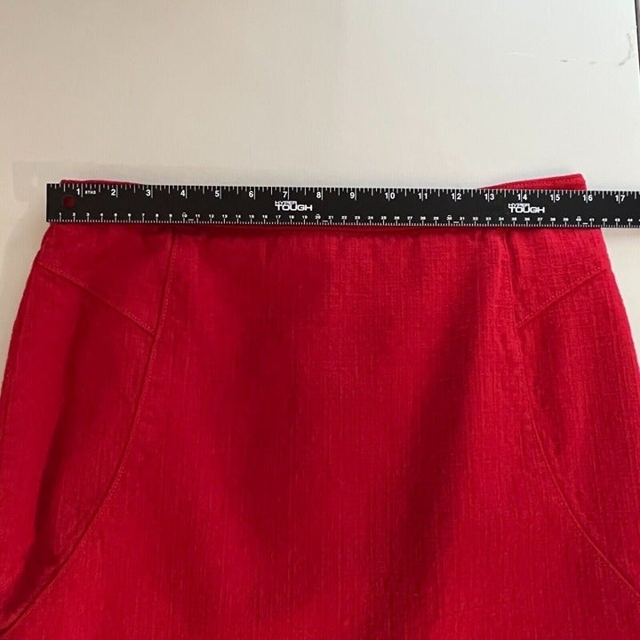 large selection Ann Taylor Pencil Skirt Womens 12 Red Button Back Solid Office Career Workwear OvC2J3PGM Buying Cheap
