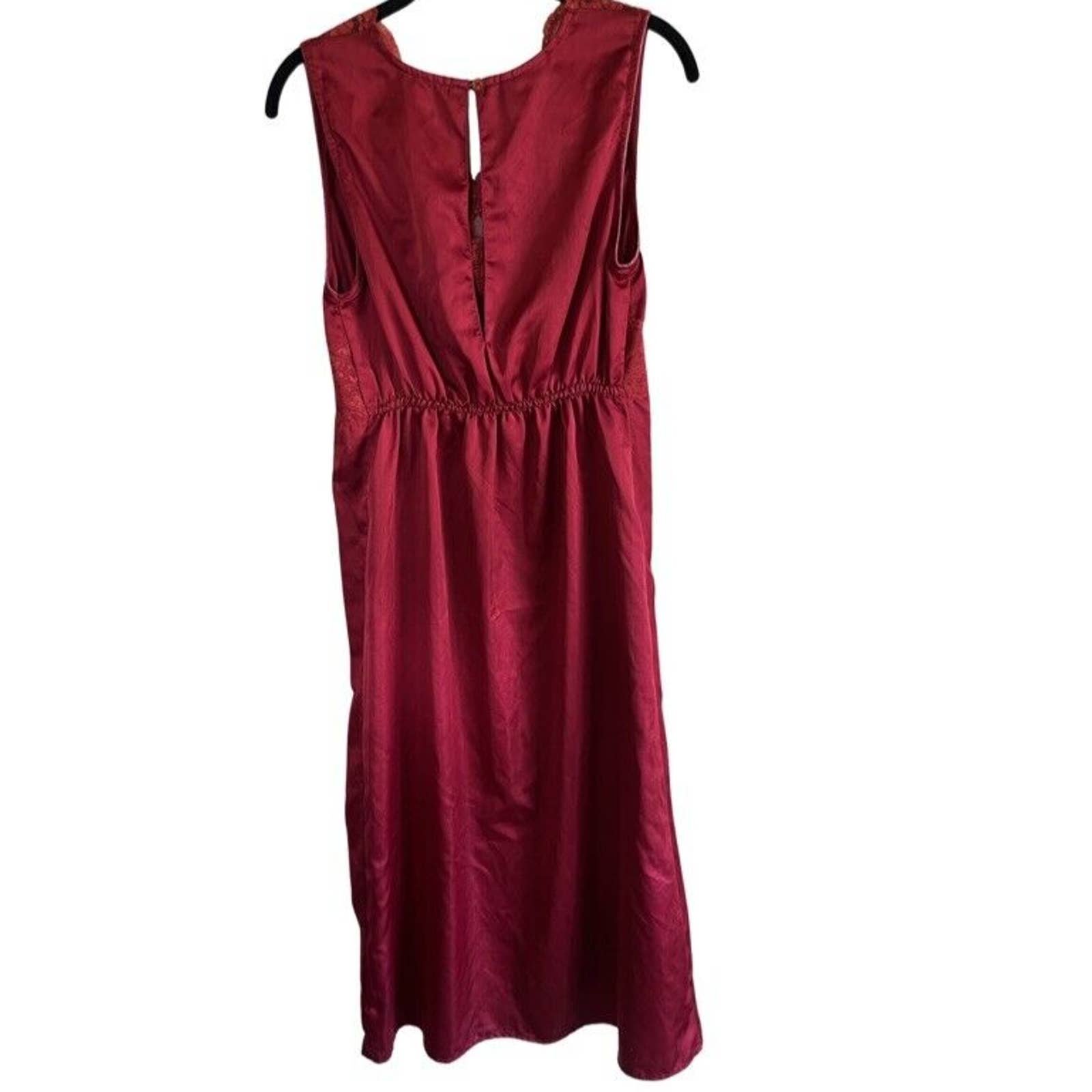 save up to 70% Vintage MEDIUM Otto Burlington Silky Lacey Nightgown Red Slip Dress Gown P7ssGjg8j outlet online shop