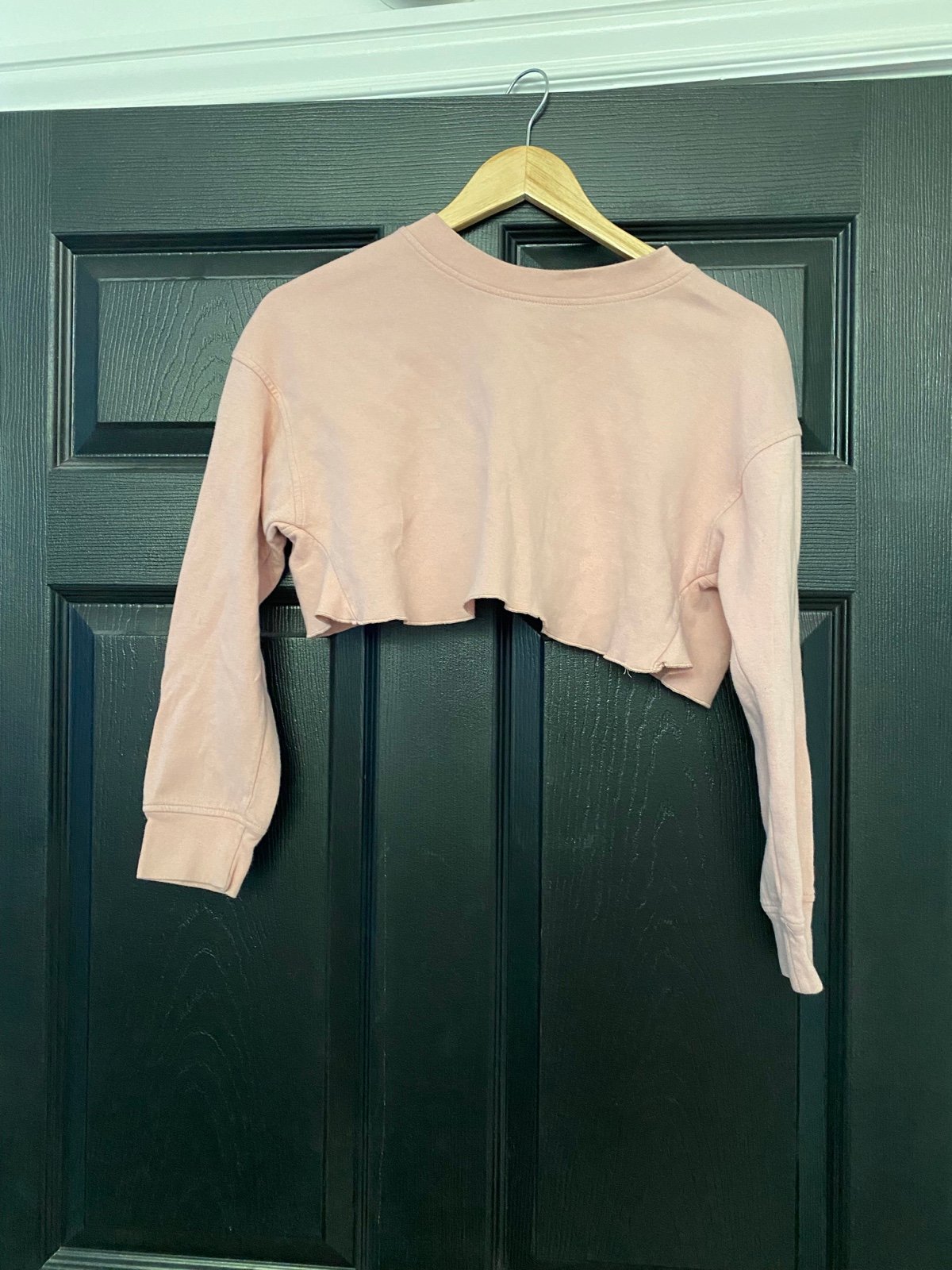 Stylish Light pink cropped sweatshirt top nDvfqo3ia Everyday Low Prices