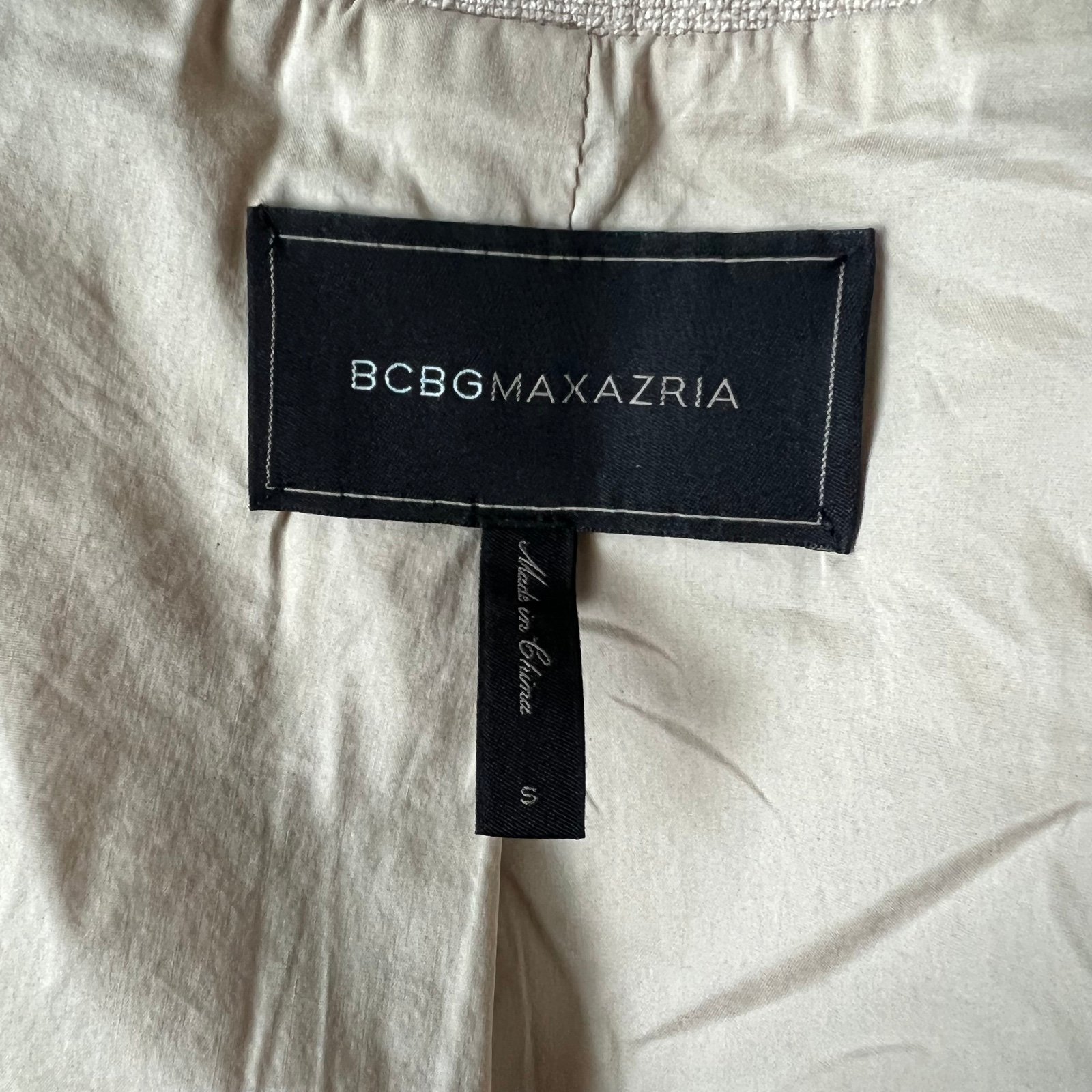 large discount BCBGMAXAZRIA Women´s Zip Cropped Ivory Jacket Size Small oBM1rwcoT for sale