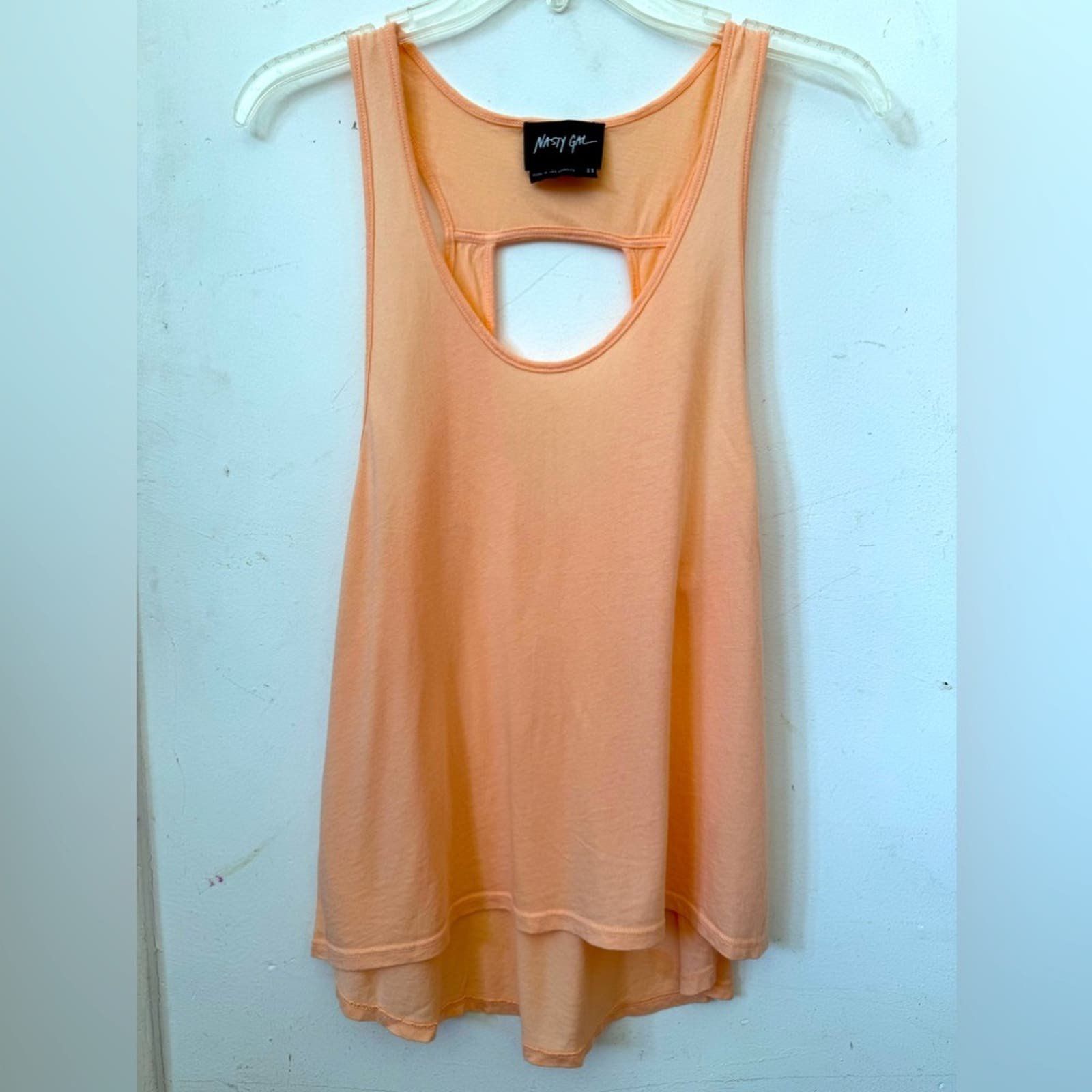Great Nasty Gal Peach Tank XSmall JcyTZOUgy all for you